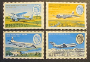 RHODESIA STAMPS - 20TH ANNIV. CENTRAL AFRICAN AIRWAYS ISSUED: 1 JUNE 1966 ~ MNH. - Picture 1 of 2
