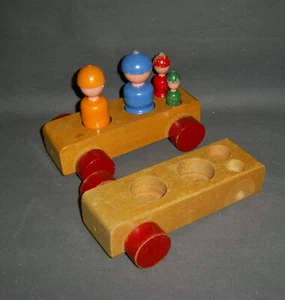 Original vintage Kay Bojesen A FAMILY TRIP 50s danish era wooden Toy - Bild 1 von 10