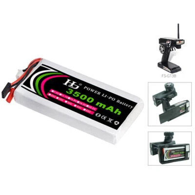 11.1V 3500mah 8C Lipo Battery for Flysky GT2 GT3B 6EX WFT06A T6EHP-E RC Transmit - Image 1 of 4