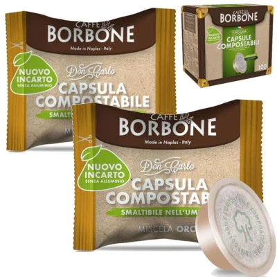 Capsule Caffè Borbone DON CARLO Miscela Oro Compatibili A Modo Mio Compostabili - Immagine 1 di 4
