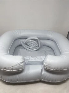 Inflatable Shampoo Basin Bowl with Pillow For in Bed Hair Wash for Bedridden - Picture 1 of 9
