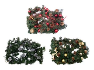 LED Ghirlanda Abete 270cm Decorazione Natalizia di Natale Porta - Foto 1 di 5