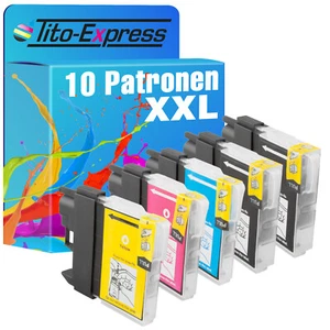 10 Druckerpatronen XXL für Brother MFC-250C DCP-145C DCP-167C DCP-195C LC980 - Bild 1 von 2