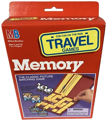 NEW Vintage 1989 Milton Bradley Memory Travel Game Picture Matching - SEALED - Image 1 of 2