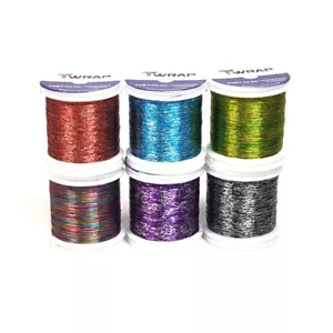 Lot of 6ea 2 Tone Metallic Rod Wrapping Threads A Size (JK013) - Rod Building - Picture 1 of 2
