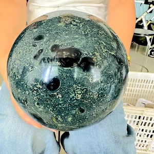 14.52LB Natural Kappa Stone Crystal Ball Polishing Healing6600g - Picture 1 of 12