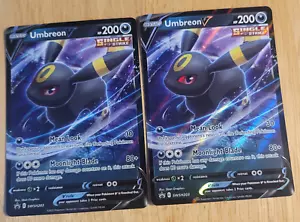 2 X Umbreon V SWSH203 Rare - 2022 Pokemon Black Star Promo NM Holo Foil - Picture 1 of 2