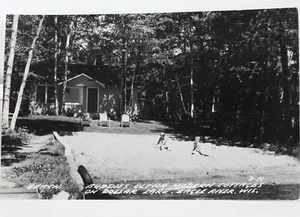 Vintage Postcard Buddie's Cottages. On Dollar Lake. Eagle River, Wisconsin. - Picture 1 of 3