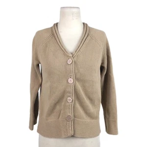 Cárdigan para mujer J. Jill suéter extra pequeño marrón algodón tejido cuello en V cuello Raglan - Imagen 1 de 8
