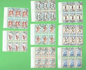 #D255. 1960 MOROCCO ROME OLYMPIC STAMPS in BLOCKS OF 6 - Picture 1 of 1