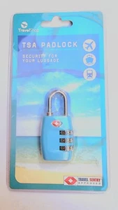 TSA Sicherheits Vorhängeschloss Gepäckschloss für Koffer oder Taschen blau - Bild 1 von 2