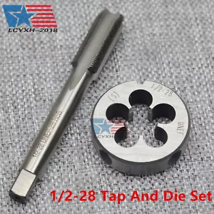 NEW 1/2"-28 UNEF HSS Thread Tap & Die Set Right Hand USA - Picture 1 of 13