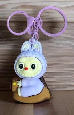 Cartoon Labubu Keychain Cute Horse Couple Student Backpack Pendant Decora - Image 1 of 3