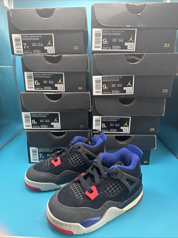 Nike Air Jordan 4 Retro Toddler Rare Air IB4387-003 In Stock Size 6C