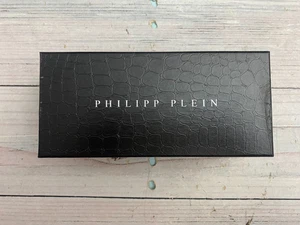 Auténtica caja de almacenamiento de gafas de sol Philipp Plein 7 1/4 x 3 1/4 x 2 7/8 totalmente nueva - Imagen 1 de 9
