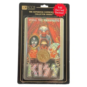 Gettone moneta commemorativa Peter Criss KISS Band vintage SCCS Psycho Circus Tour - Foto 1 di 4
