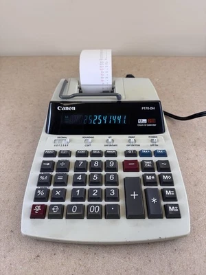 Canon P170-DH Financial Two Color Financial Printing Calculator 12 Digit - Image 1 of 4