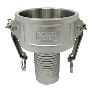 Stainless Steel Type CR Cam and Groove Fitting Reducer, 3" Female Camlock x 2... - Picture 1 of 1