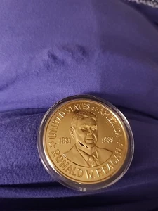 Ronald Reagan 1981 Einweihung Gedenkmünze - Bild 1 von 12