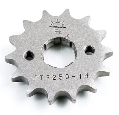 74-76 Honda XL100 K 14 Tooth JT Front Sprocket JTF259.14 - Image 1 of 4