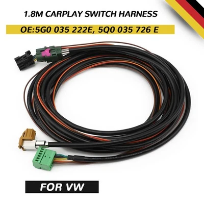 Juego de cables auxiliares USB Plug para 5G0035222E VW Golf 7 7.5 MIB2 Radio Connect Carplay - Imagen 1 de 4