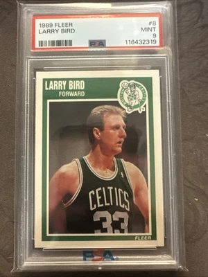 Fleer #8 Larry Bird Celtics Hof 1989 PSA 9 Foto 1 de 2