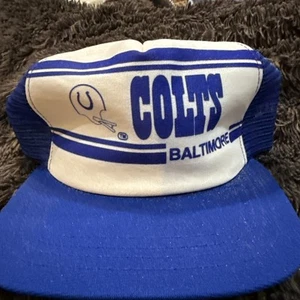 De colección Baltimore Colts Snapback Gorra New Era Trucker Gorra NFL M/L Nunca Usada - Imagen 1 de 5