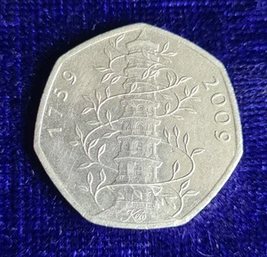 Seltene Original Sammlerstück KEW GARDENS Fifty Pence 50p Münze 2009 - Bild 1 von 9