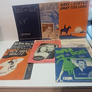 Assorted Old Song Sheets In acceptable Condition. - Picture 1 of 5