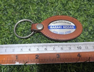 Rare JDM NISSAN Leather Keyring Key Fob Keychain - Picture 1 of 12