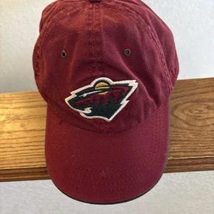 Zephyr Minnesota Wild of the NHL, Red “One Size Fits All” Embroidered Hat Cap. - Picture 1 of 6