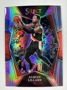 2021-22 Panini Select 186 Damian Lillard Silver Prizms Portland Trail Blazers - Picture 1 of 2