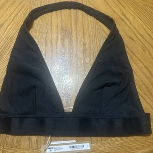 Bralette Halter Skims Algodón Acanalado PL-PLG-6748W Color Hollín Talla M - Imagen 1 de 8