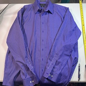 Paul’s Frederick Men’s Classic Fit Non Iron Comfort Stretch Dress Shirt 17/37 - Picture 1 of 4