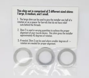 5/8x24 muzzle device alignment set shim kit - Picture 1 of 1