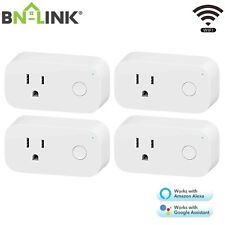 BN-LINK 4 パック スマート Wi-Fi プラグ コンセント Alexa & Google Home と互換性あり