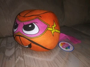 Nanco Basketball Superhero Mask Cape Plush 7" NWT Orange Pink Ages 5+ Item... - Picture 1 of 6