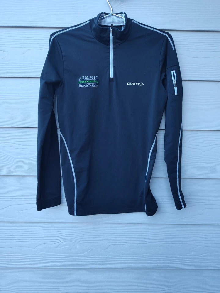 Ropa deportiva artesanal L1 ventilación capa media para hombre negra cálida capa base talla M Foto 1 de 4