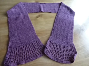 handgestrickter Schal in altrosa, 160cm - Bild 1 von 6