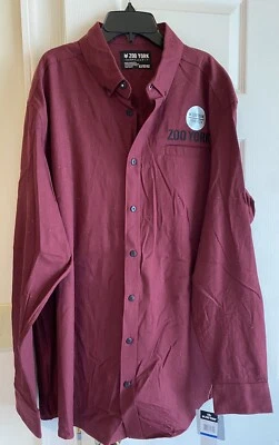 Zoo York Men’s Unbreakable Long Sleeve Button Front Shirt True Flex Size 4XL NWT - Image 1 of 4