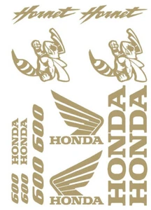 adesivi oro metallizzato honda hornet 600 replica moto bike sticker decal - Foto 1 di 1
