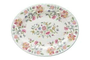 Minton - Haddon Hall - Green Edge - Oval Platter - 95194Y - Picture 1 of 2