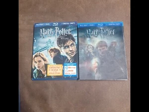 HARRY POTTER AND THE DEATHLY HALLOWS PARTS 1 & 2 BLU-RAY DVD BONUS - Picture 1 of 2