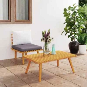 Gartenmöbel Sofa Lounge Sitzgruppe Garten Garnitur Massivholz Akazie vidaXL - Bild 1 von 63