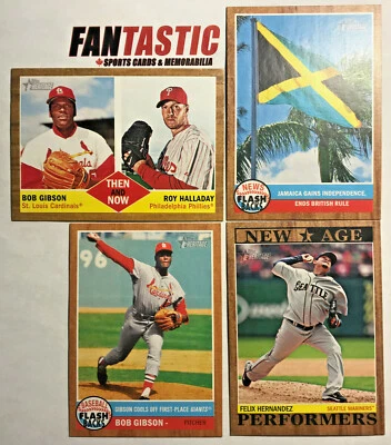 2011 Topps Heritage Baseball YOU PICK #351-449 Inserts News Flashbacks Then Now - Image 1 of 2