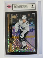 Elias Pettersson 2020-21 ALL-STAR SPECKLED Hockey Card KSA Graded 8!!