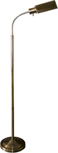 402051-07 Natural Daylight Battery Operated Cordless, Antique Brass Floor Lamp - Picture 1 of 5