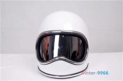Space Helmet FRP Small Helmet Mask Hats Body Lens Wind Mirror For Motorcycle  - Image 1 of 4