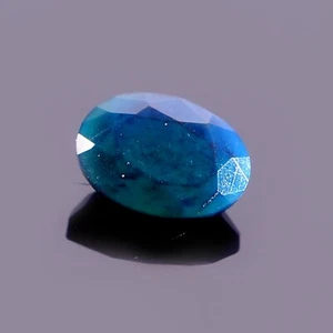 Ópalo Natural Negro Etíope 1.10 Cts Corte Facetado Ovalado Piedra Preciosa Suelta 9X7X5 mm - Imagen 1 de 2