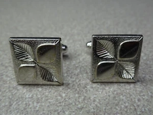 Bracciale vintage Anson quattro foglie quadrato tono argento - Foto 1 di 4